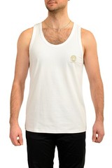 Versace Men’s White Crewneck Sleeveless T-Shirt Tank Versace Sz 8 US 2XL IT 56