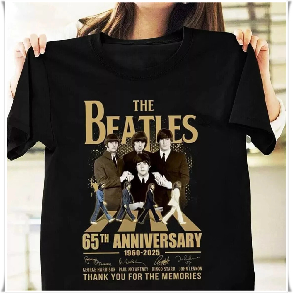 NEW!! The Beatles Rock Band 1960-2025 65th Anniversary T-shirt, Size S to 5XL