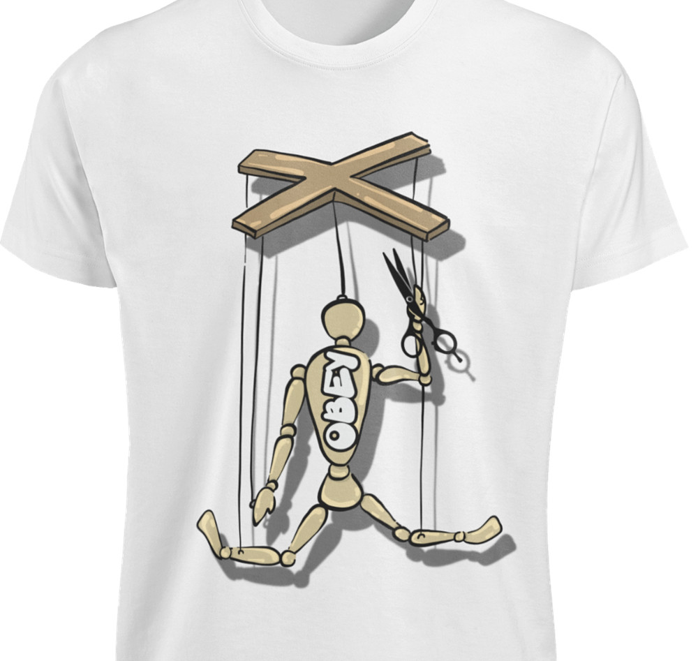 Cut The Strings Shirt Disobey Puppet Master Obey Tee Fight For Freedom Democracy