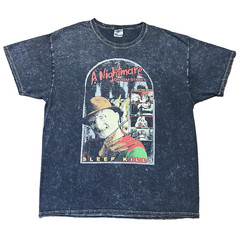 Nightmare On Elm Street T Shirt Mens Large Black Freddy Kreuger Horror Movie Tee