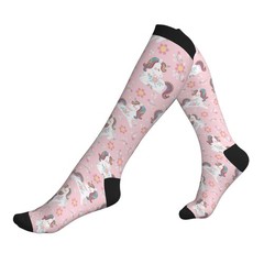 Knee High Compression Socks for Men Women Circulation Support Athletic