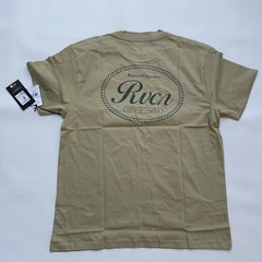 $36 RVCA Men’s Classic Seal T-Shirt Short Sleeves Regular Fit In Khaki Size L