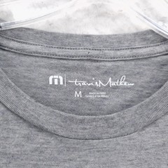 TRAVIS MATHEW Graphic 100% Pima Cotton Crewneck T-Shirt Heather Gray Mens MEDIUM