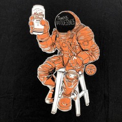 Modern Times Beer Shirt Mens 2XL Black Astronaut Space Graphic Tee USA Beer