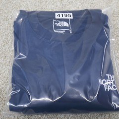 The North Face Mens Medium Long Sleeve Logo Tee Blue (see photo for flaw)