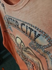 The Great China Wall 2XL VINTAGE AUTHENTIC SWAROVSKI Crystals Men’s MOTOR CITY
