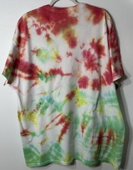 Athletic Works Shirt Men’s Sz 2XL Colorful Tie Dyed Cotton Casual Beach Crew