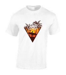 CHILL YOUR MIND MENS T SHIRT COOL SUMMER BEACH CASUAL FASHION DESIGN NEW TOP