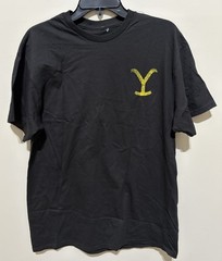 Yellowstone Dutton Ranch Montana Double Sided T-Shirt Men’s L Black NWOT