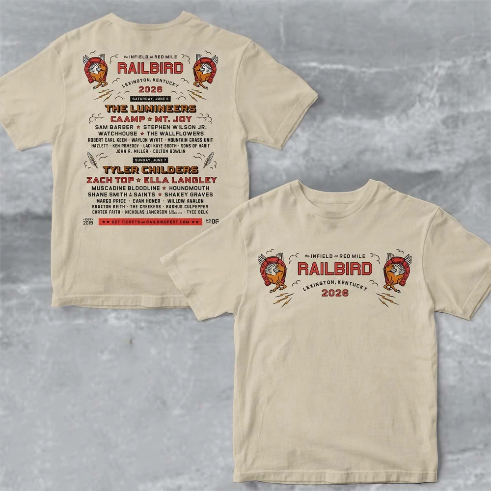 Railbird Music Festival 2026 Cotton T-shirt Classic Gift For Fan BT2207