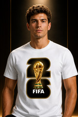FIFA World Cup 2026 Unisex Cotton T-Shirt Soccer Fan Graphic Tee Casual Top