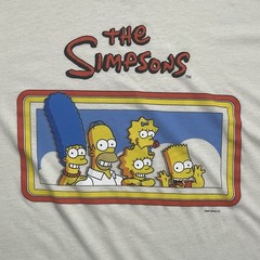 The Simpsons Family Portrait Graphic T-Shirt Men’s Size XL Sea Salt/Off White
