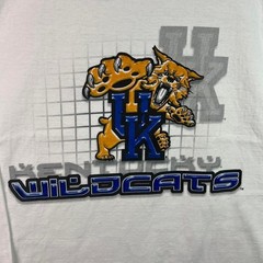 Vintage Kentucky Wildcats Long Sleeve Y2K Starter White Mens Shirt L