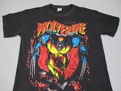 Vintage Wolverine Shirt Men Large X-Men Marvel Comic 1993 Made USA Single Stitch