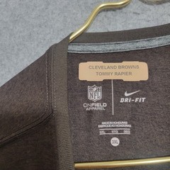 Cleveland Browns NFL On Field Apparel Nike Shirt Mens 3XL Brown Spellout Staff