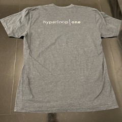 Virgin Hyperloop Shirt Large Gray Space Travel Exploration Richard Branson New