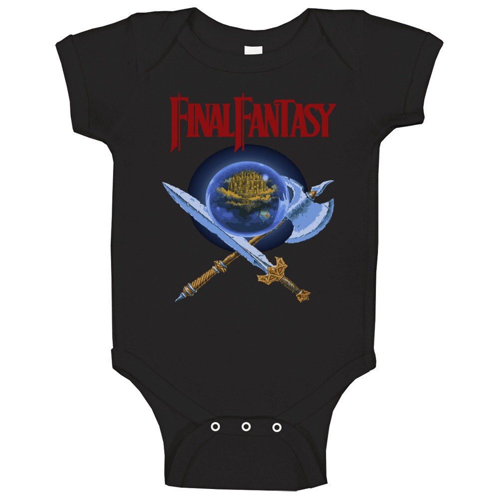 Final Fantasy Retro Nes Box Art Baby One Piece