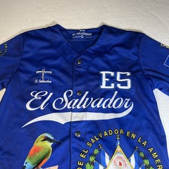 EL Salvador Baseball Shirt Size M All Over Print