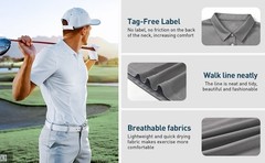 Star Vibe 3 Pack Polo Shirts for Men Quick Dry Activewear Short Sleeve Golf Polo