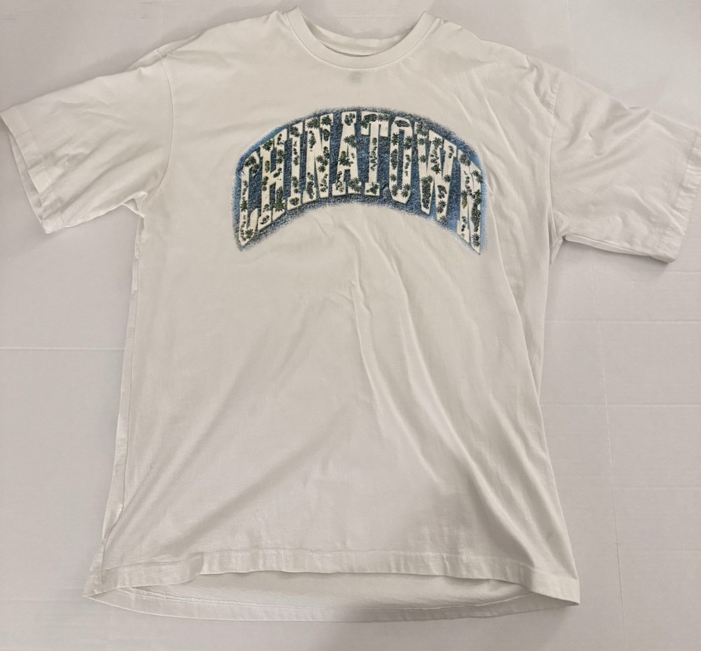 Chinatown Market Graphic Print Short Sleeve Tee Shirt Men’s Size XL Cream Beige