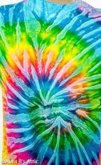Tie Dye T-Shirt Unisex Colorful All Cotton T-Shirts Assorted Patterns