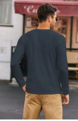COOFANDY Men’s Henley Shirts Long Sleeve Basic Pullover T-Shirt Lightweight F…
