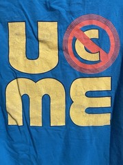 JON CENA WWE Official Hustle Loyalty Respect w/h U C ME T-shirt Size Medium
