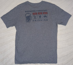 Travis Mathew Shirt Men Large Weekend Forecast Drinking Golf Work Party Gym Core