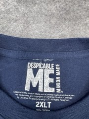 Official Despicable Me Movie Minion Shirt Cartoon Men 2XLT Cotton Licensed T NEW