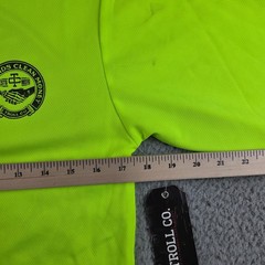 Troll Co Shirt Mens Small Long Sleeve Hi Vis Dirty Hands Clean Money Graphic