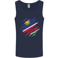 Torn Namibia Flag Namibian Day Football Mens Vest Tank Top