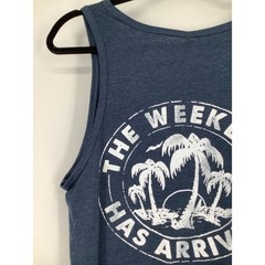 Chubbies Men’s S Blue The Relaxer Weekend Has Arrived Graphic Tank Top K24-17
