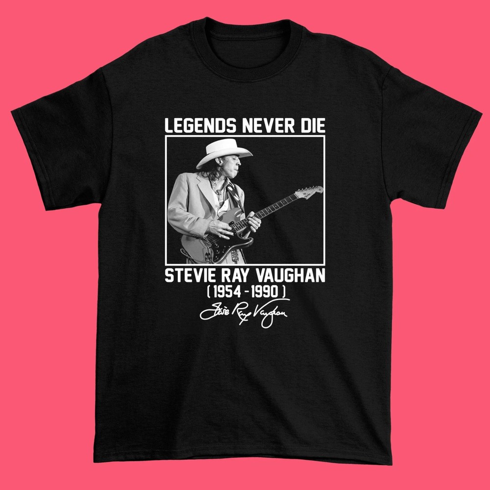 Legend Stevie Ray Vaughan Black Unisex S-5XL T-shirt For Men Women PD1586