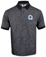 Mens Short Sleeve Plain Polo Shirt T Shirt Top Casual Cotton Mix Space Marl