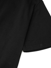 Niepce Dark Kitsune with Cherry Blossoms Embroidery Japanese Streetwear Tee