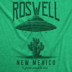 Mens Funny T Shirts Roswell New Mexico Sarcastic UFO Graphic Novelty Tee For Men