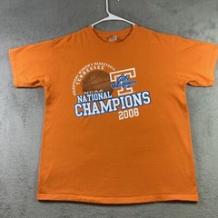 2008 Tennessee Volunteers Shirt Adult Large Orange Lady Vols National Champions