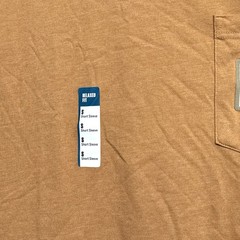 Carhartt Relaxed Fit Small Pocket T-Shirt Camo Logo Brown Short Sleeve Tee NWT