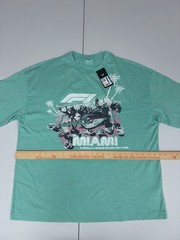 PUMA F1 Miami Pitstop Graphic Crew Neck T-Shirt Aqua Mens $45 NWT Pick Size