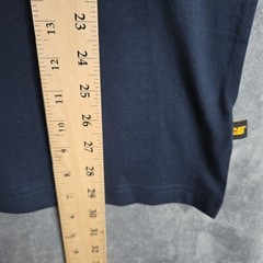 CAT Men’s Logo Workwear Relaxed Tee Blue Size L NWT – Machine Washable