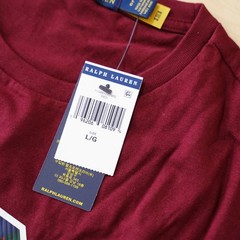 Polo Ralph Lauren Shirt Mens Large Varsity Preppy Graphic Tee T-Shirt Big P Logo