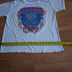 80s LYNYRD SKYNYRD Tribute Tour T Shirt Sz L Made In Usa White Color Cotton