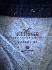 Hollister California Men’s Size Large L Blue LS Baseball Style Tshirt