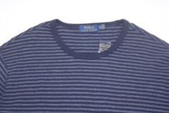 Polo Ralph Lauren Waffle Long Sleeve Henley Triped Cassic Navy Men’s XL