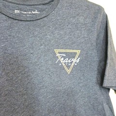 Travis Mathew Gray Palm Tree Graphic Print Cotton T-Shirt Crew Neck Size M