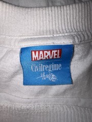 Civil Regime limited Marvel Deadpool & Wolverine Men’s XXL White ribbed collar