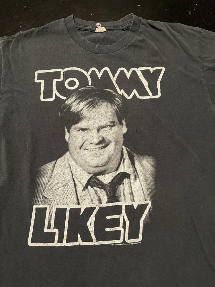 Tommy Boy “Tommy Likey” Movie T-Shirt, Black, Size: Medium