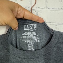 Marvel Black Panther Shirt Men Large Dark Gray Distressed Retro Comic Book logo