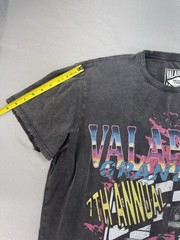 Valabasas Vintage T-Shirt Mens 2XL Black Faded Look Shirt 7th Annual Racing