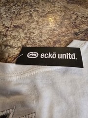 Ecko Unltd x JT Racing size XL “Writing All Wrongs” T-shirt White.